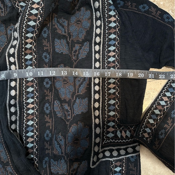 BIYA π Johnny Was Long Hoodie Sweater Jacket - Picture 7 of 7